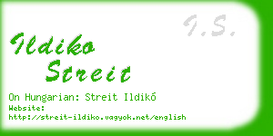 ildiko streit business card