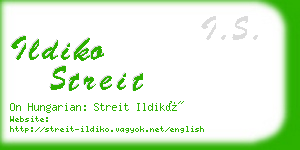 ildiko streit business card